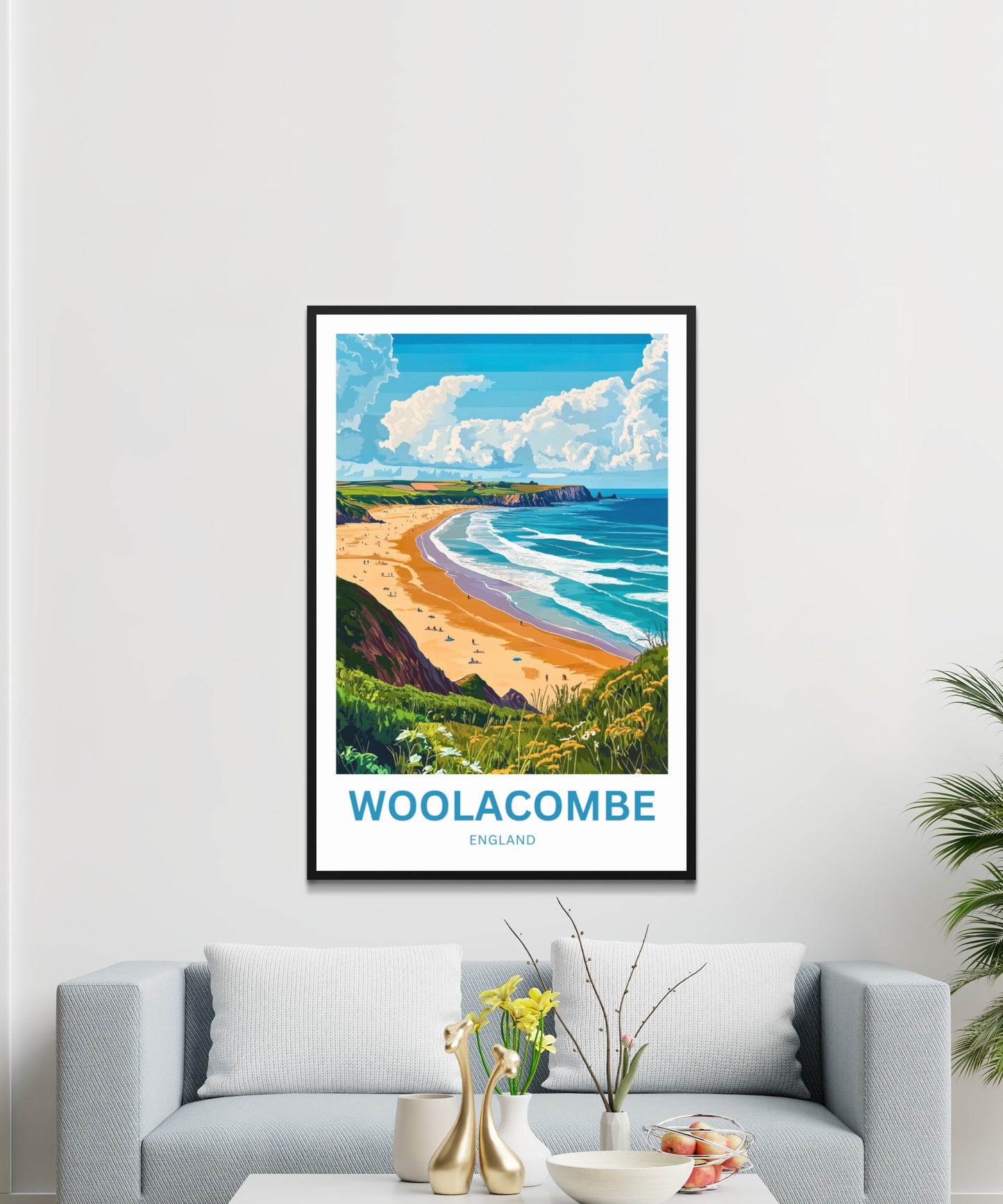 Woolacombe Travel Poster - North Devon’s Beach