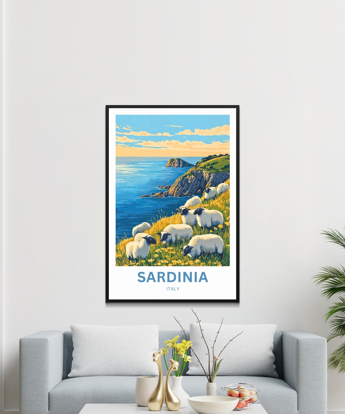 Sardinia Travel Poster - Captivating View of Sheperds