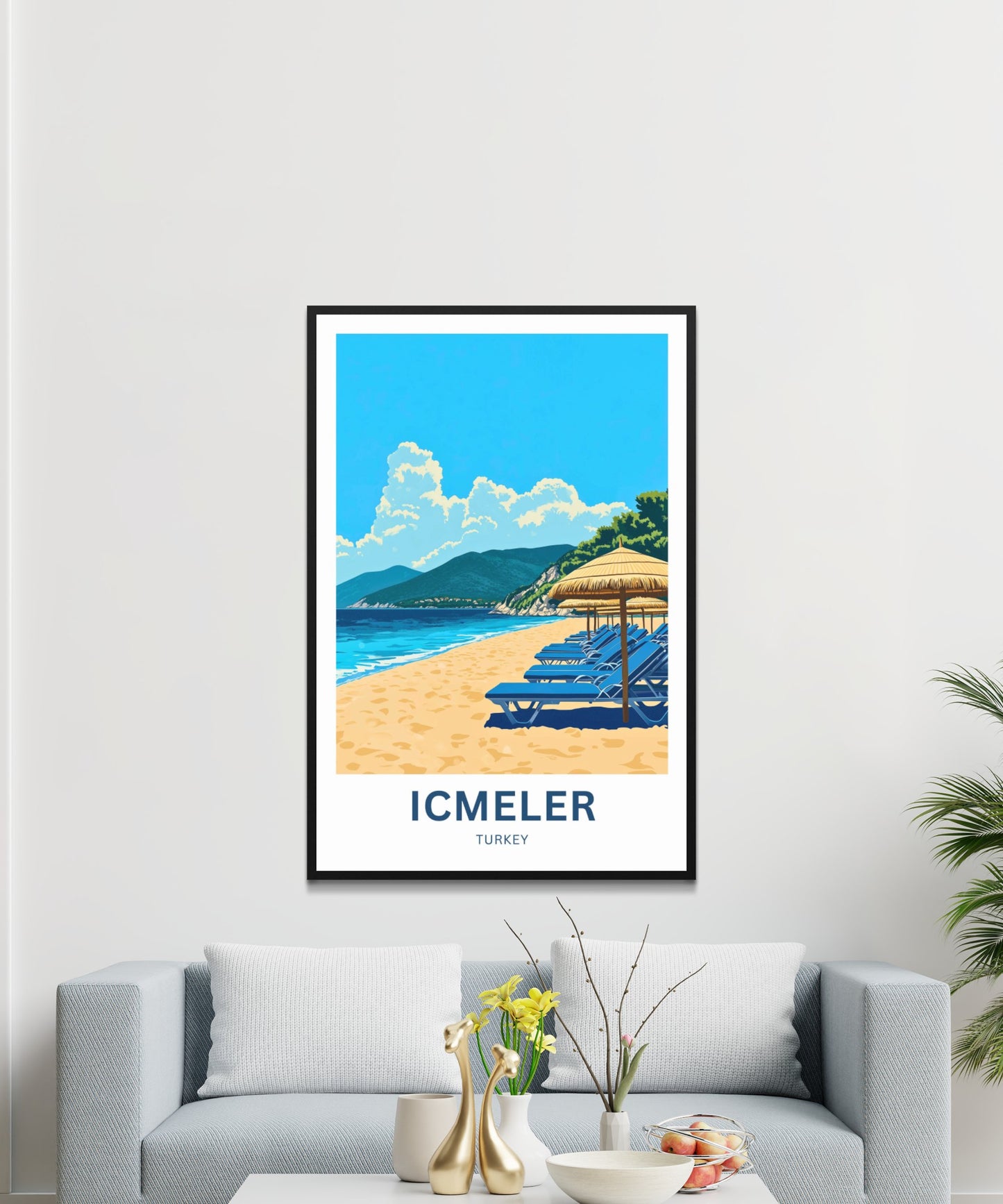 Içmeler Travel Poster- Captivating Canal Turkey