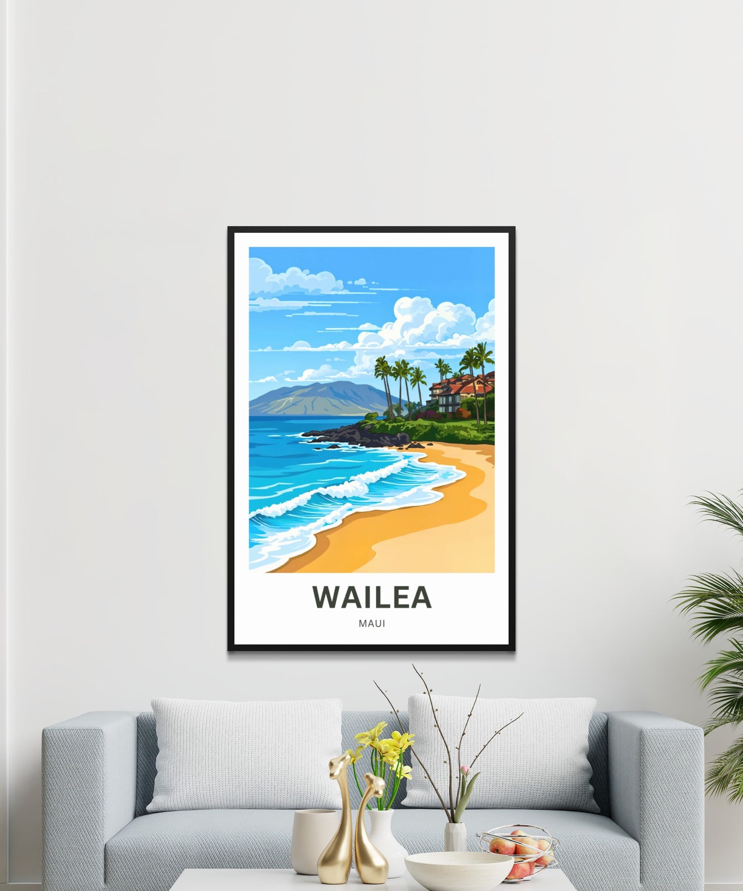 Wailea Travel Poster -  Island Calm