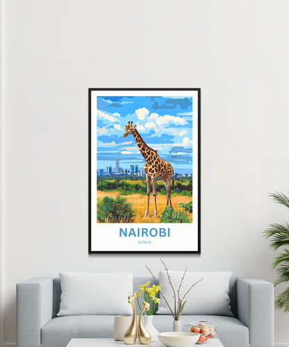 Nairobi Travel Poster - Africa's Metropolis
