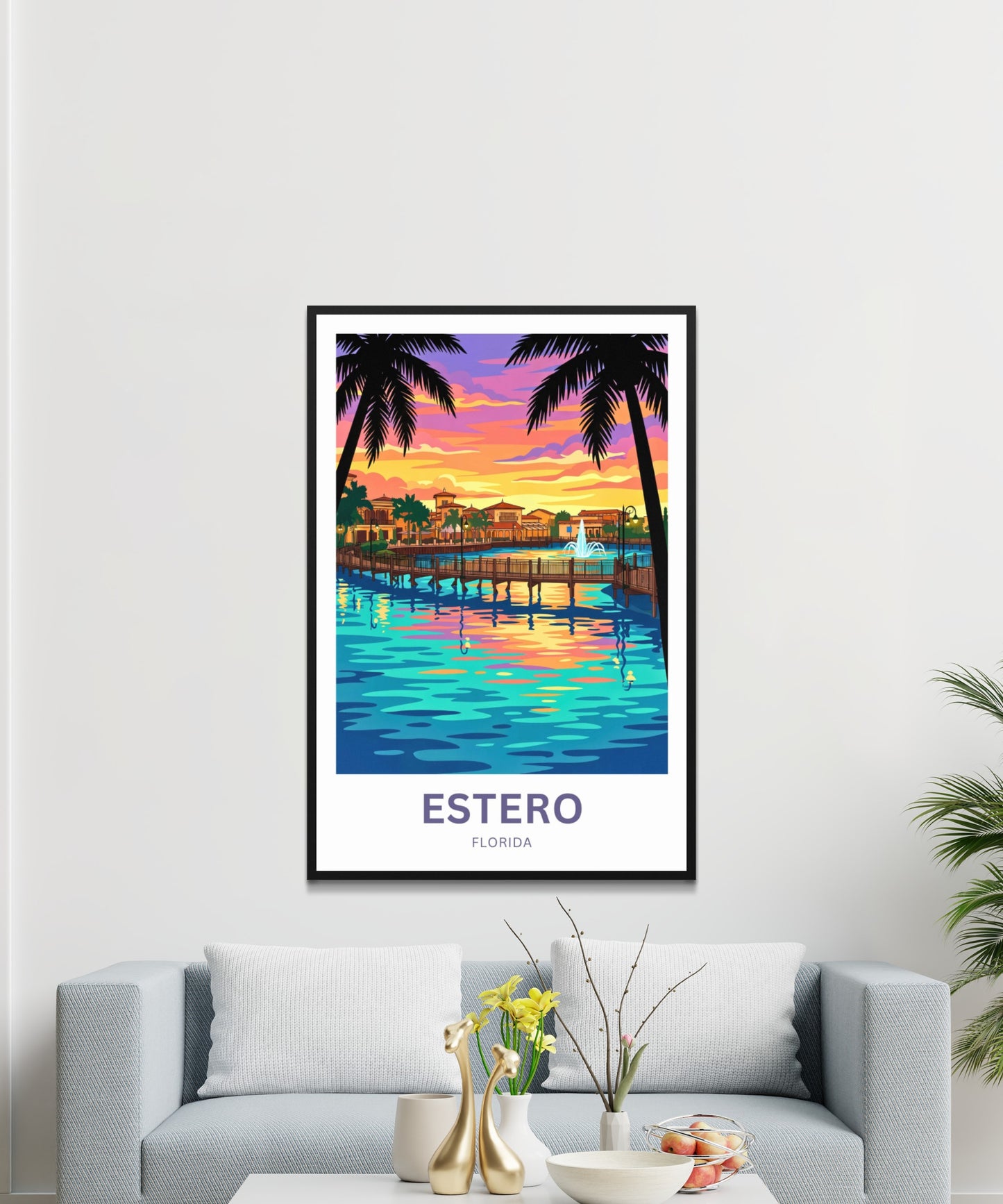 Estero Travel Poster - Coastal Living