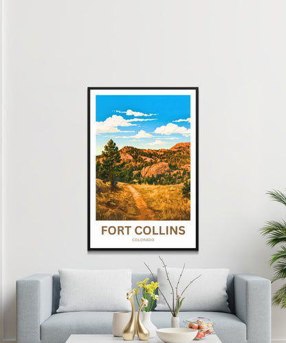 Fort Collins, Colorado Travel Poster - Explore