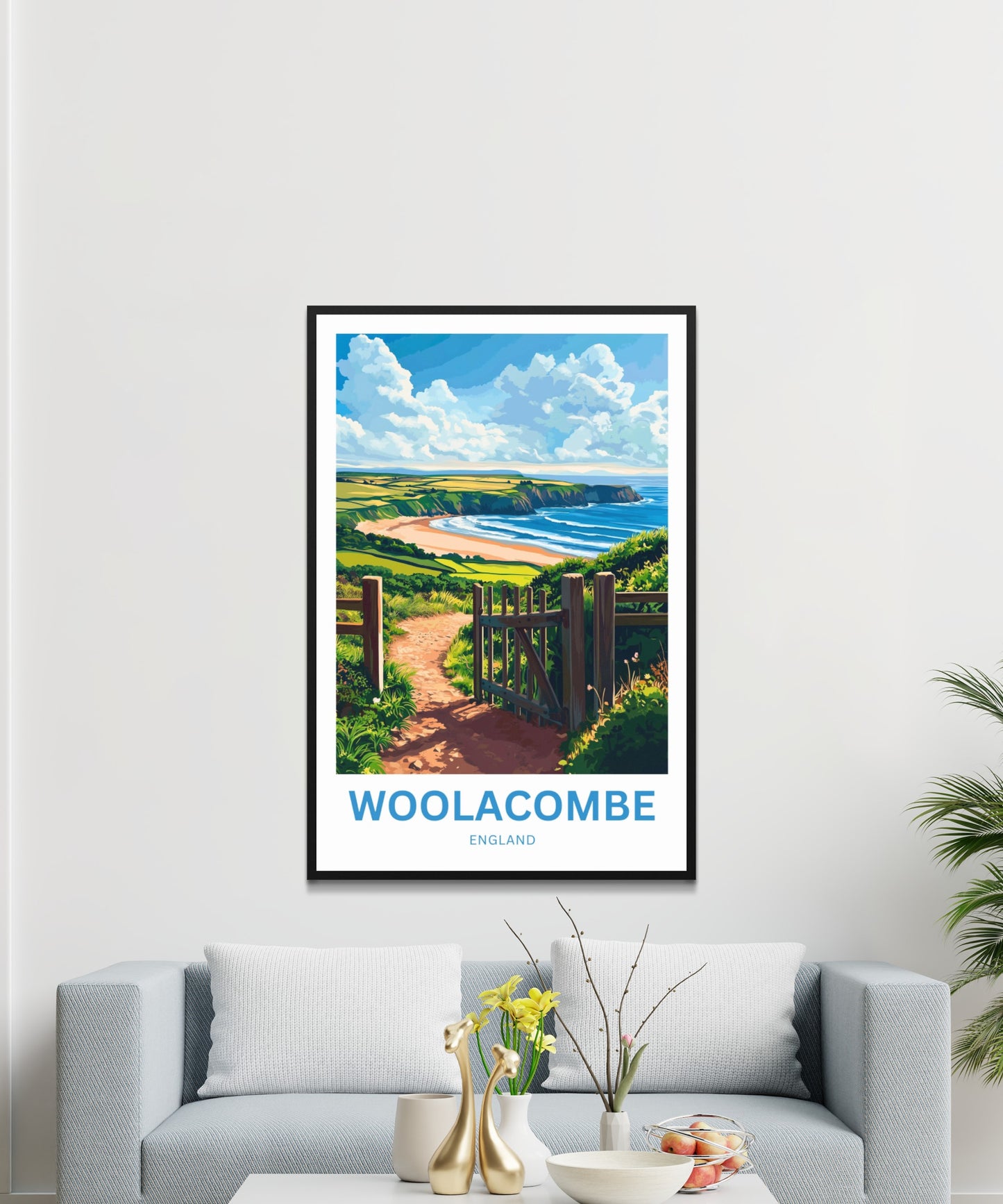 Woolacombe Travel Poster - Atlantic Breeze