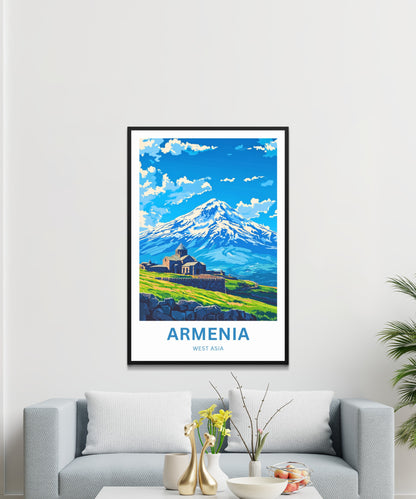 Armenia Travel Poster - Land of Light & Legacy