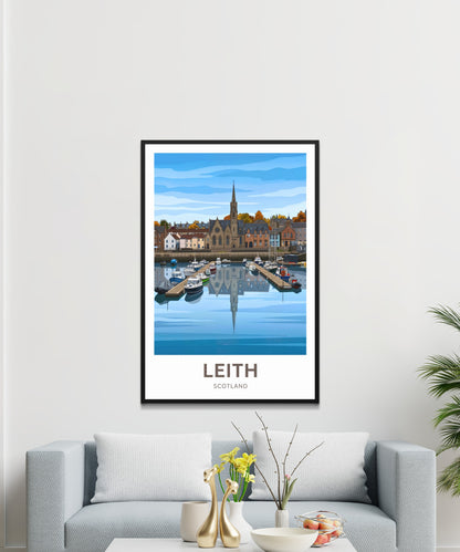 Leith, Scotland Travel Poster