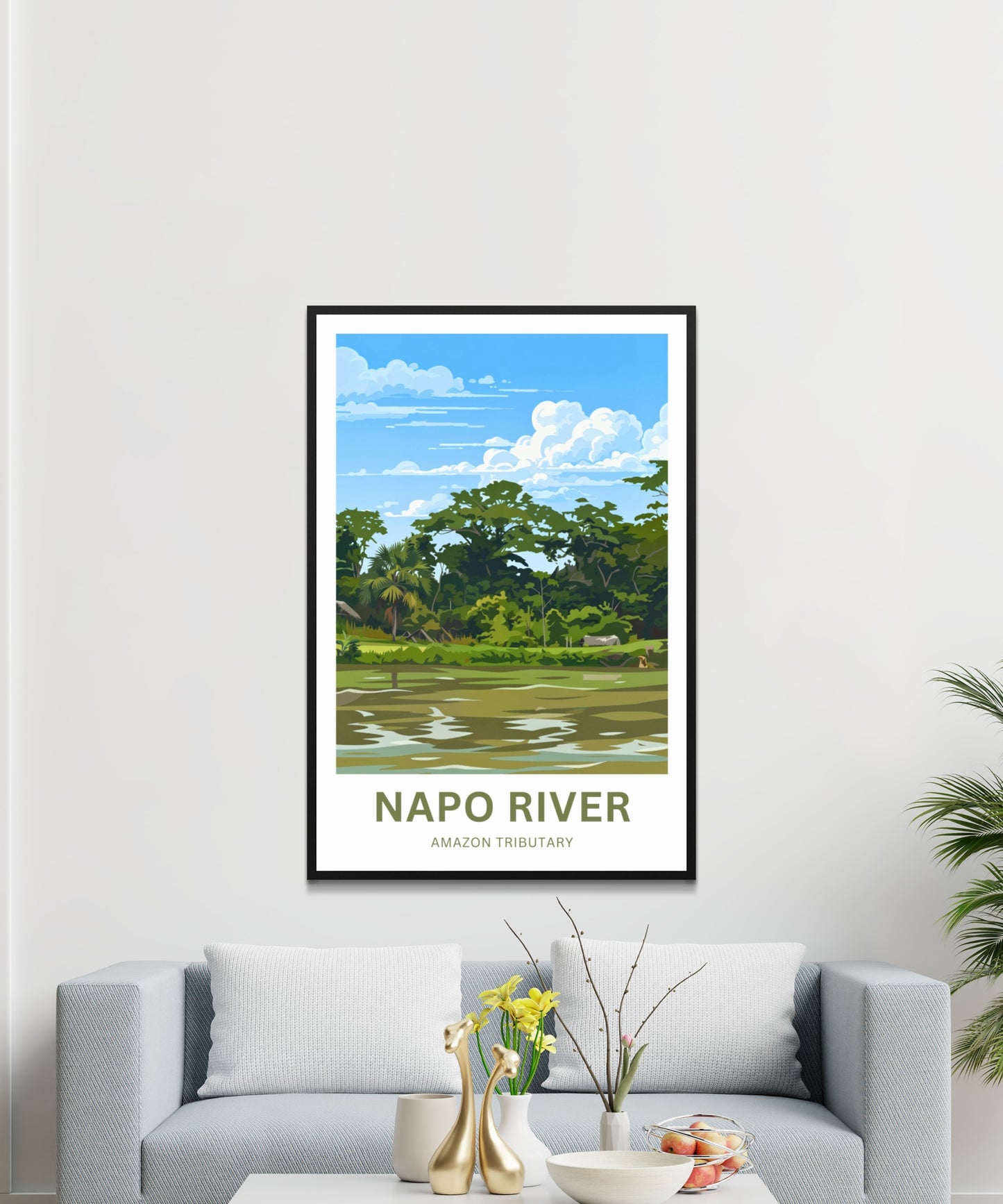 Napo River Travel Poster - Rainforest