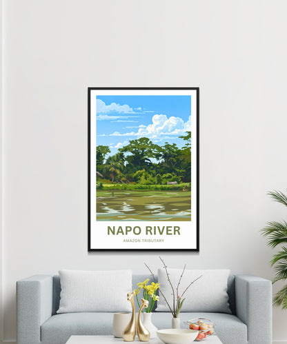 Napo River Travel Poster - Rainforest