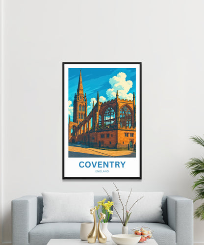 Coventry Travel Poster- England
