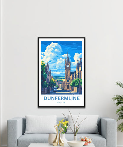 Dunfermline Travel Poster- Royal Roots of Dunfermline