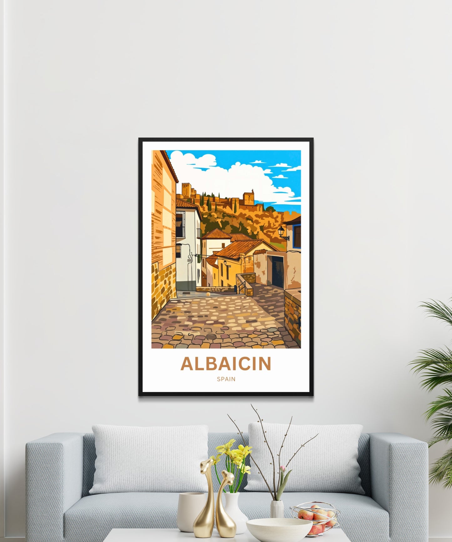 Albaicín Travel Poster - Spain
