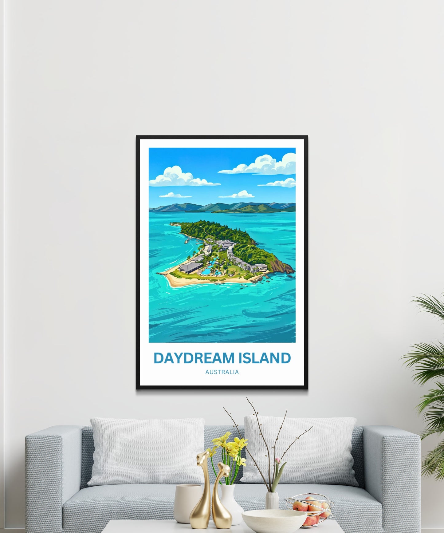 Daydream Island Travel Poster - Australia Ocean Serenity