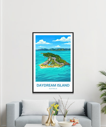Daydream Island Travel Poster - Australia Ocean Serenity