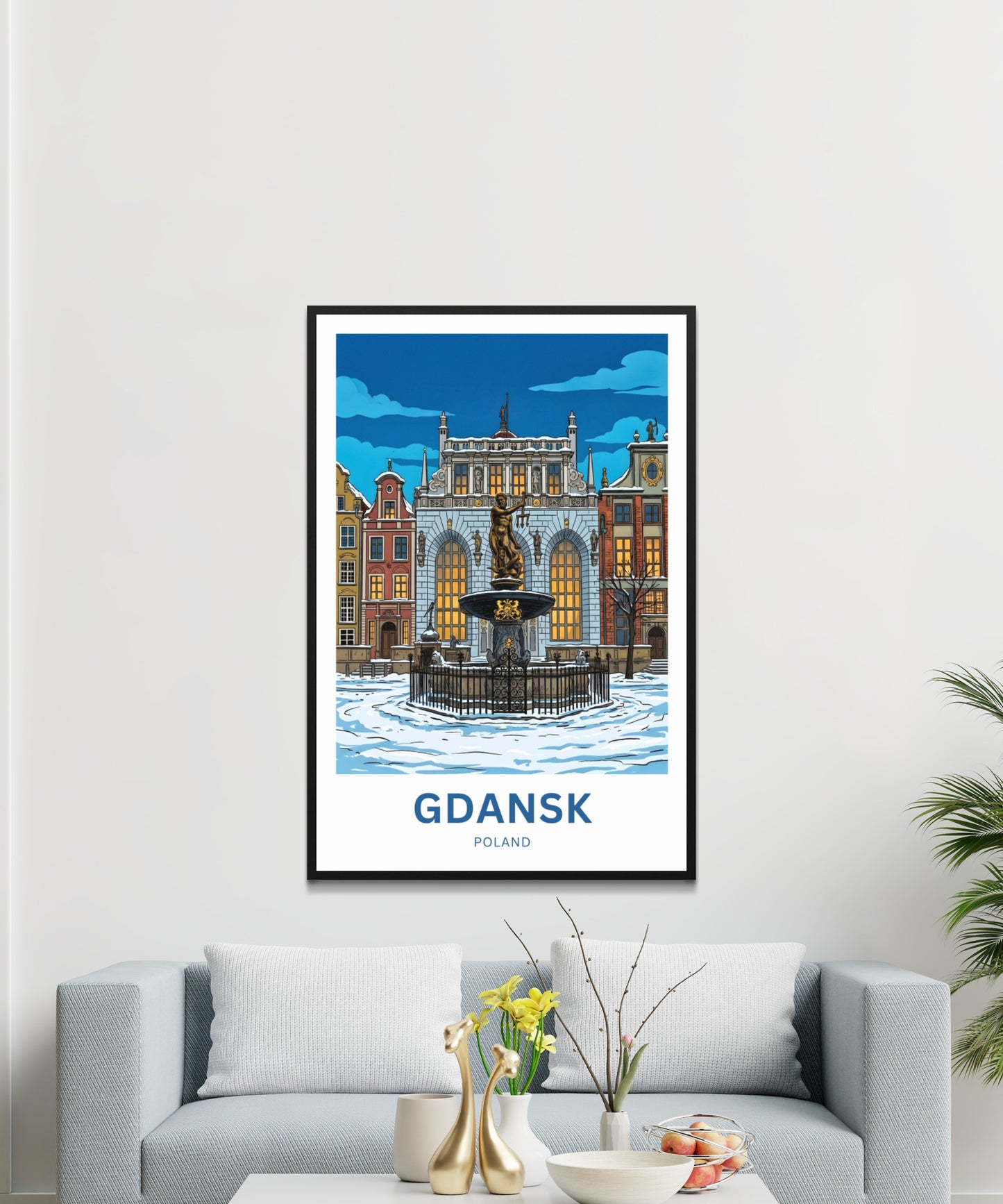 Gdańsk  Travel Poster - Baltic Beauty