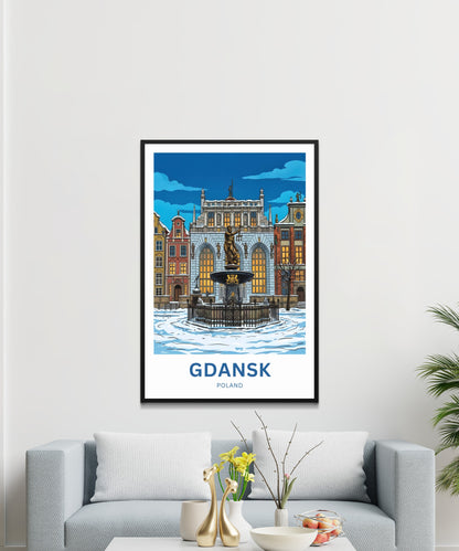 Gdańsk  Travel Poster - Baltic Beauty