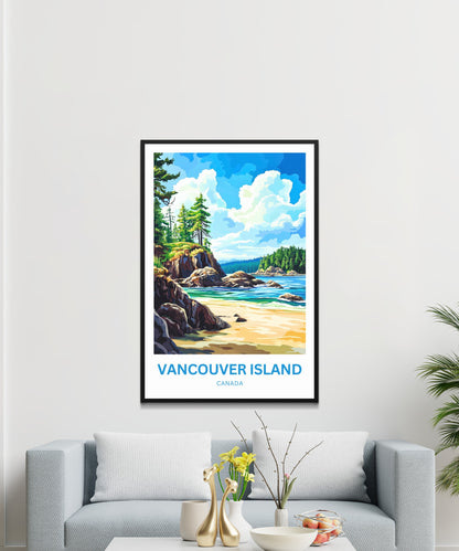 Vancouver Island Travel Poster - Wild Beauty Unfolded