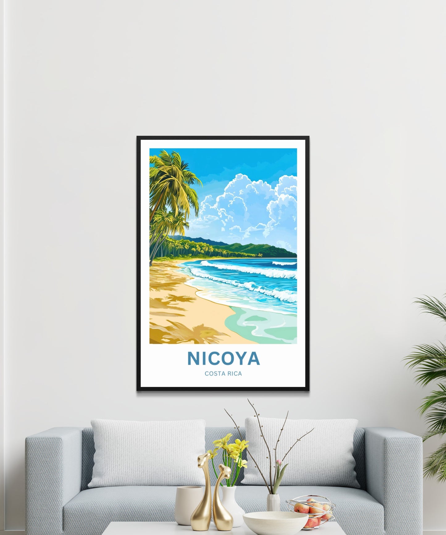 Nicoya Peninsula Travel Poster  - Captivating Costa Rica Shores