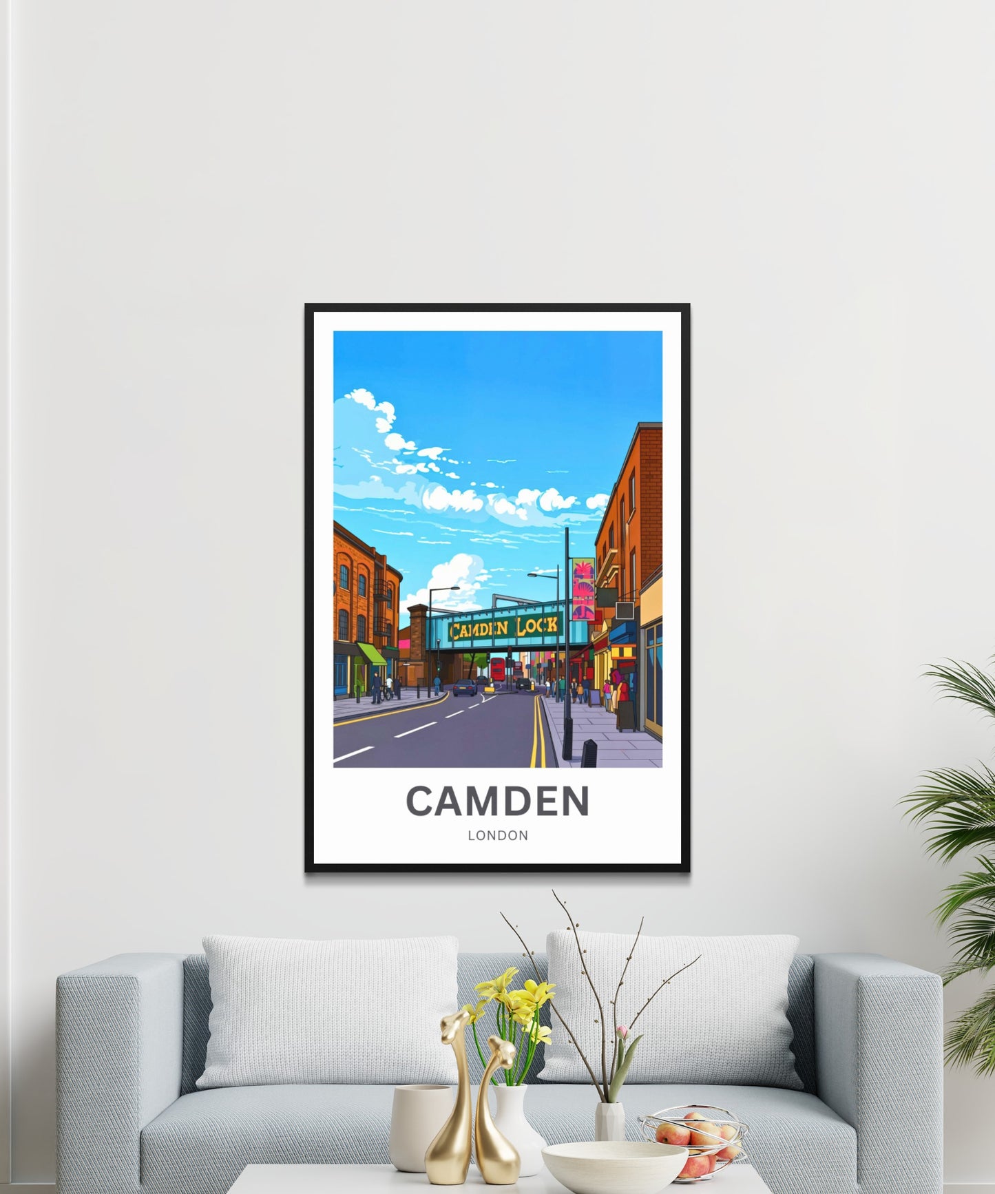 Camden Travel Poster - Street Scene