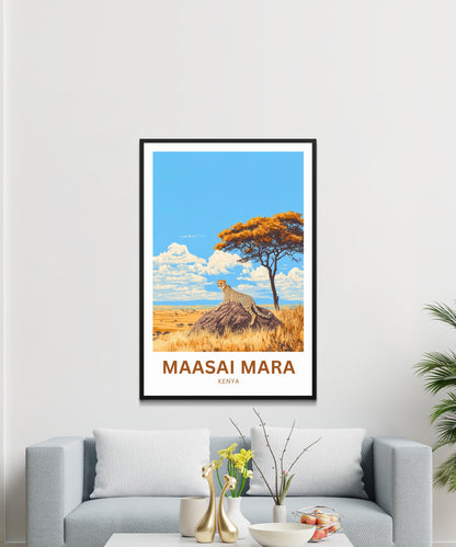 Maasai Mara Travel Poster