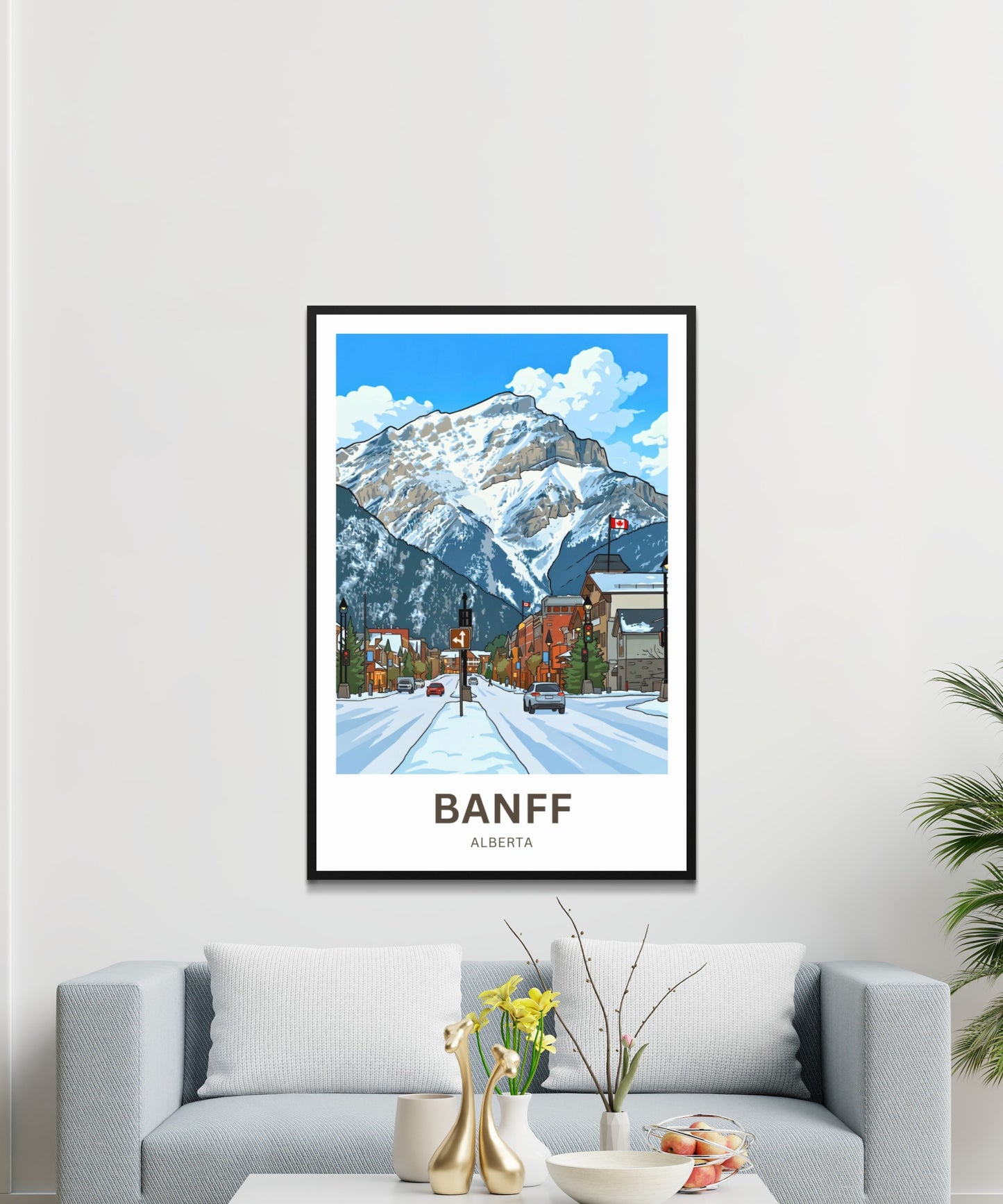 Banff Avenue Travel Poster- Alberta