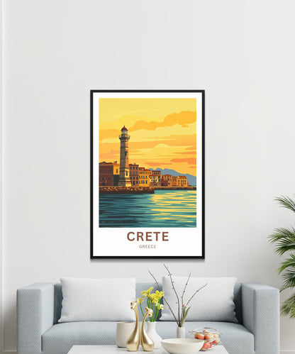 Crete Travel Poster - Timeless Island of Greece