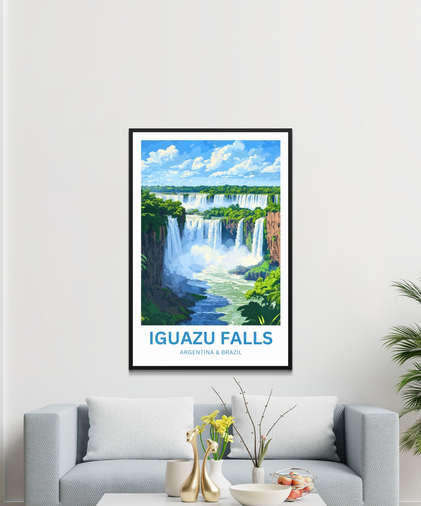 Iguazu Falls Travel Poster - A Symphony of Waterfalls