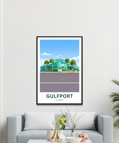 Gulfport, Florida Travel Poster - Casino