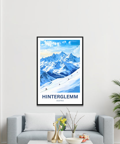 Hinterglemm Travel Poster  - Austria