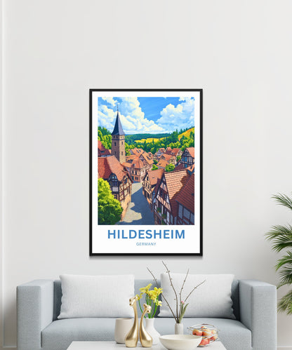 Hildesheim Travel Poster- Germany Heritage & Harmony