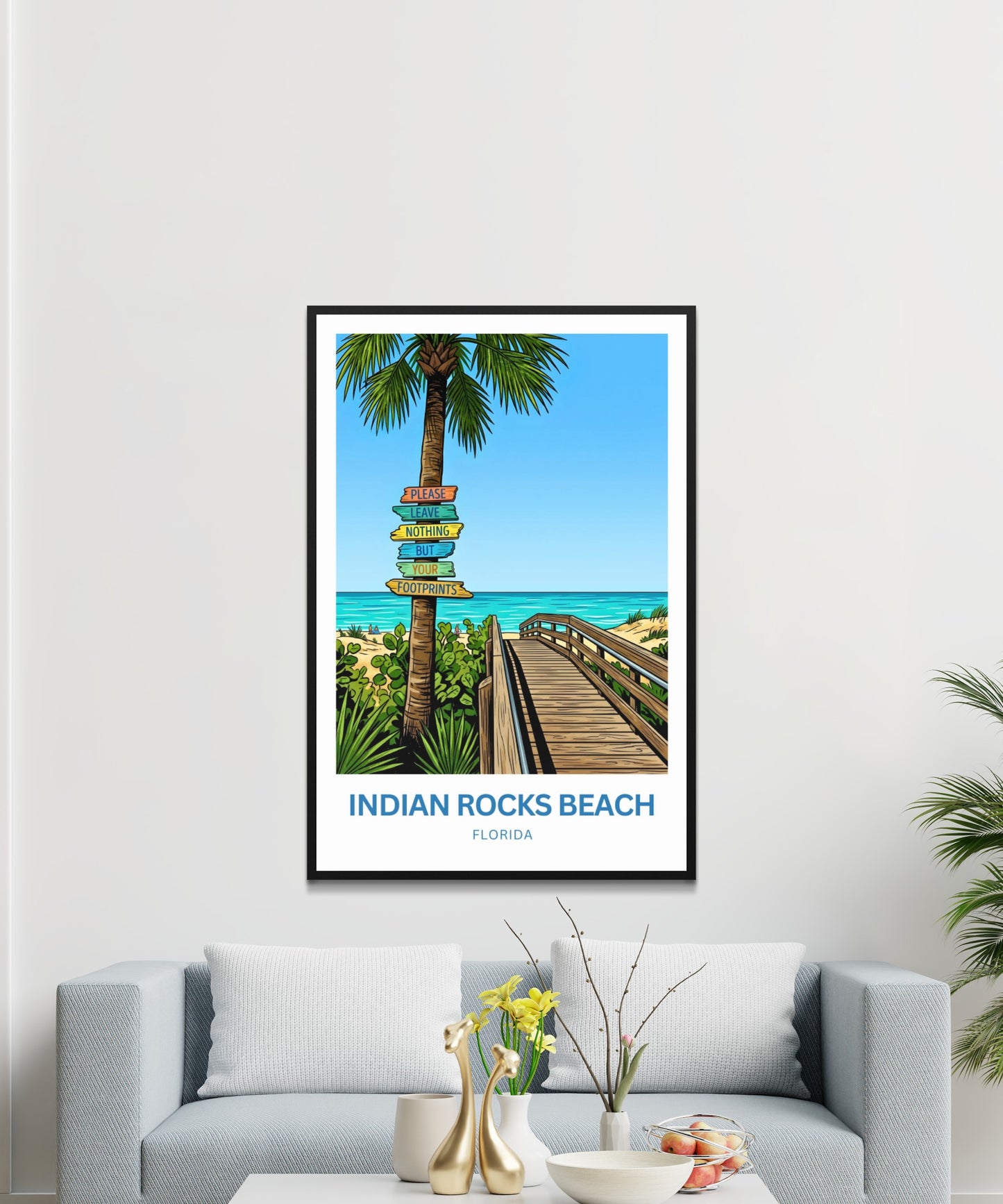 Indian Rocks Beach, Florida Travel Poster