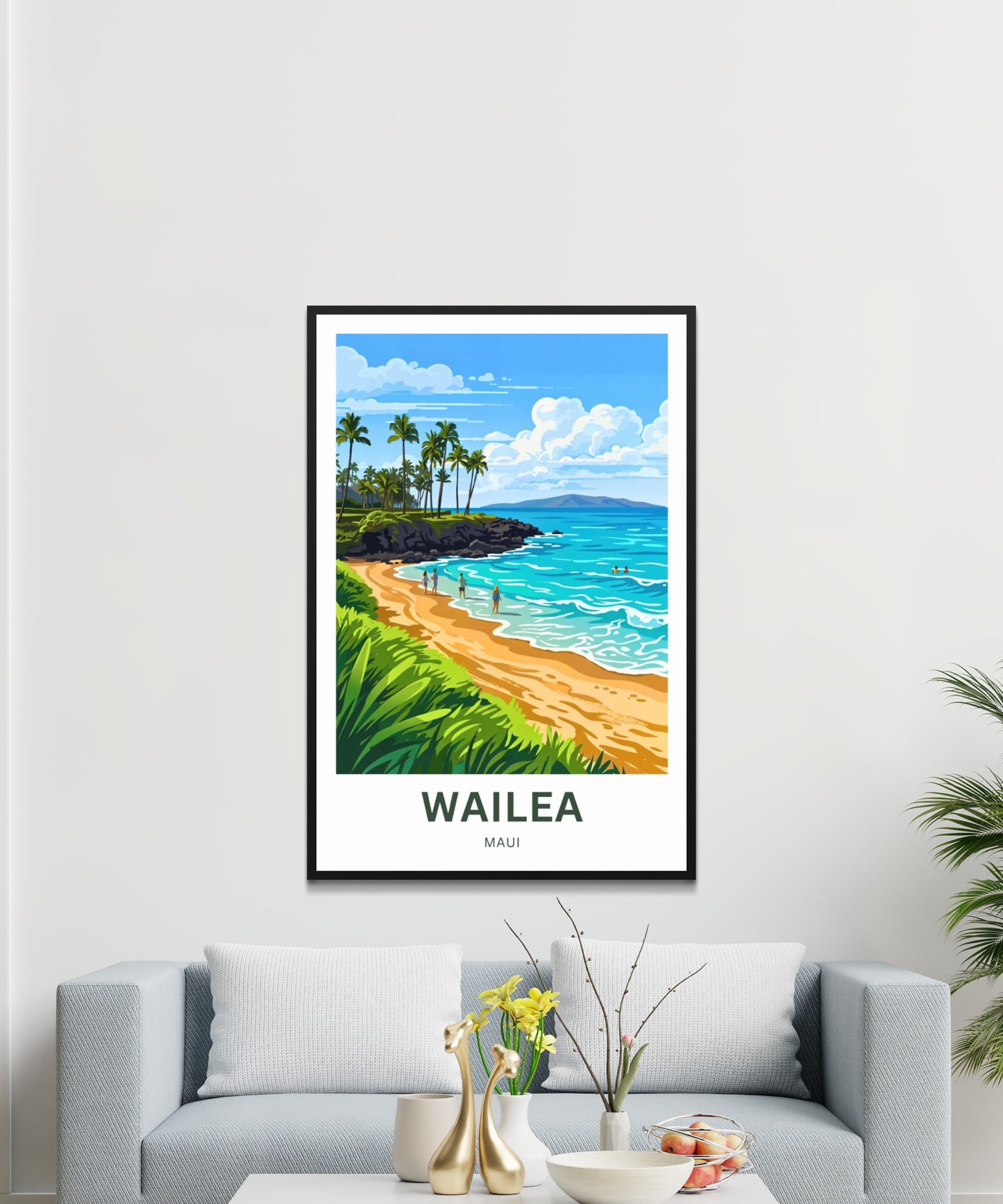 Wailea Travel Poster -  Hawaiian Escape