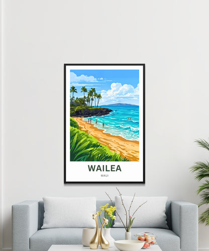 Wailea Travel Poster -  Hawaiian Escape