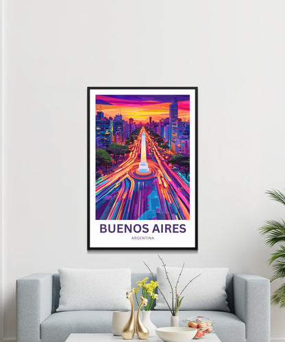 Buenos Aires Travel Poster - The Heart of Argentina