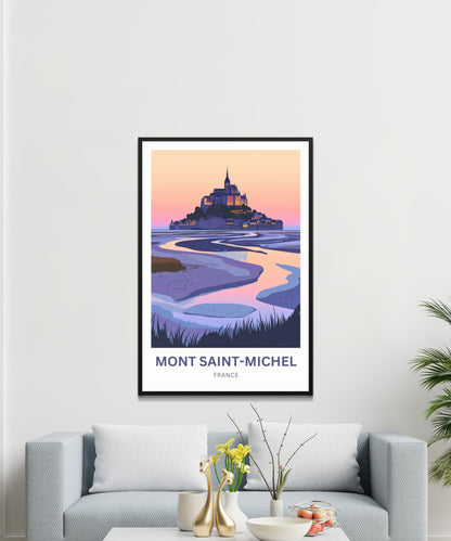 Mont Saint-Michel Travel Poster