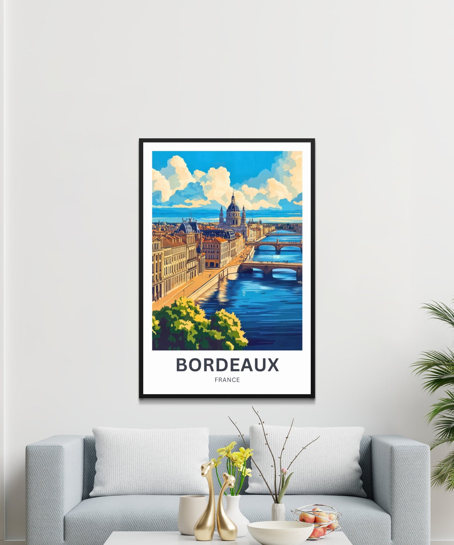 Bordeaux Travel Poster - France