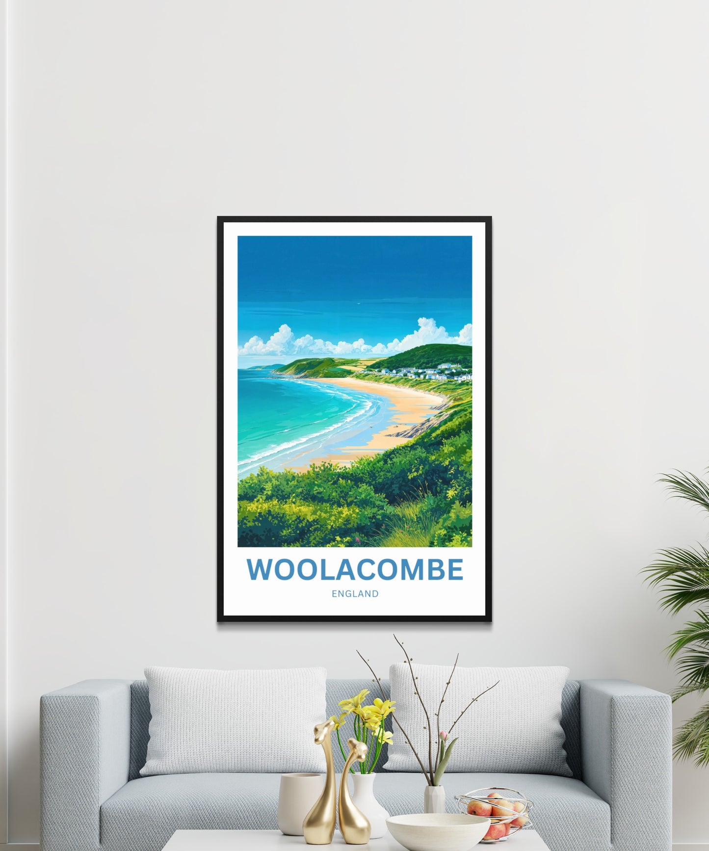 Woolacombe Travel Poster - Seaside Life