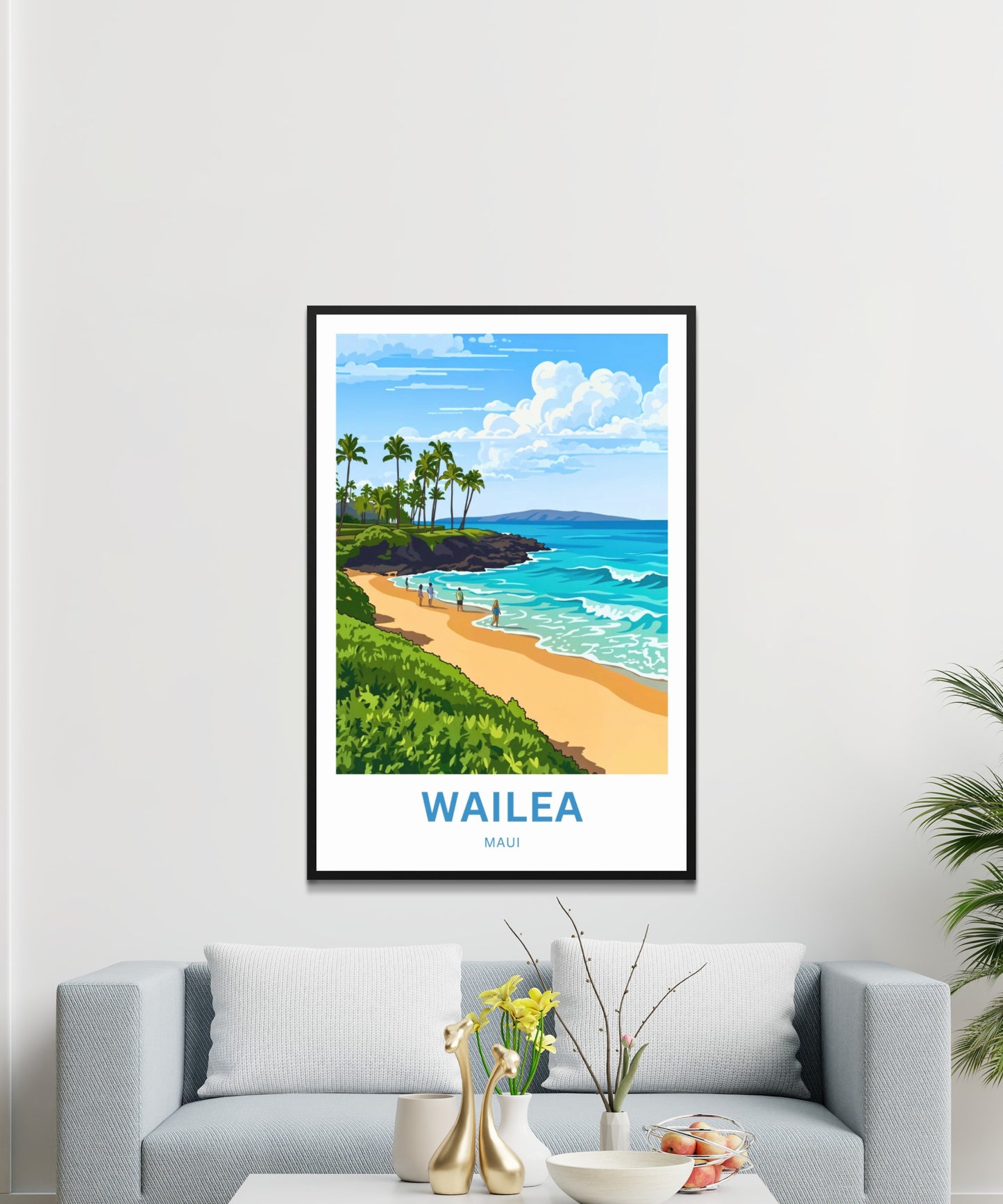 Wailea Travel Poster -  South Shore, Hawaii