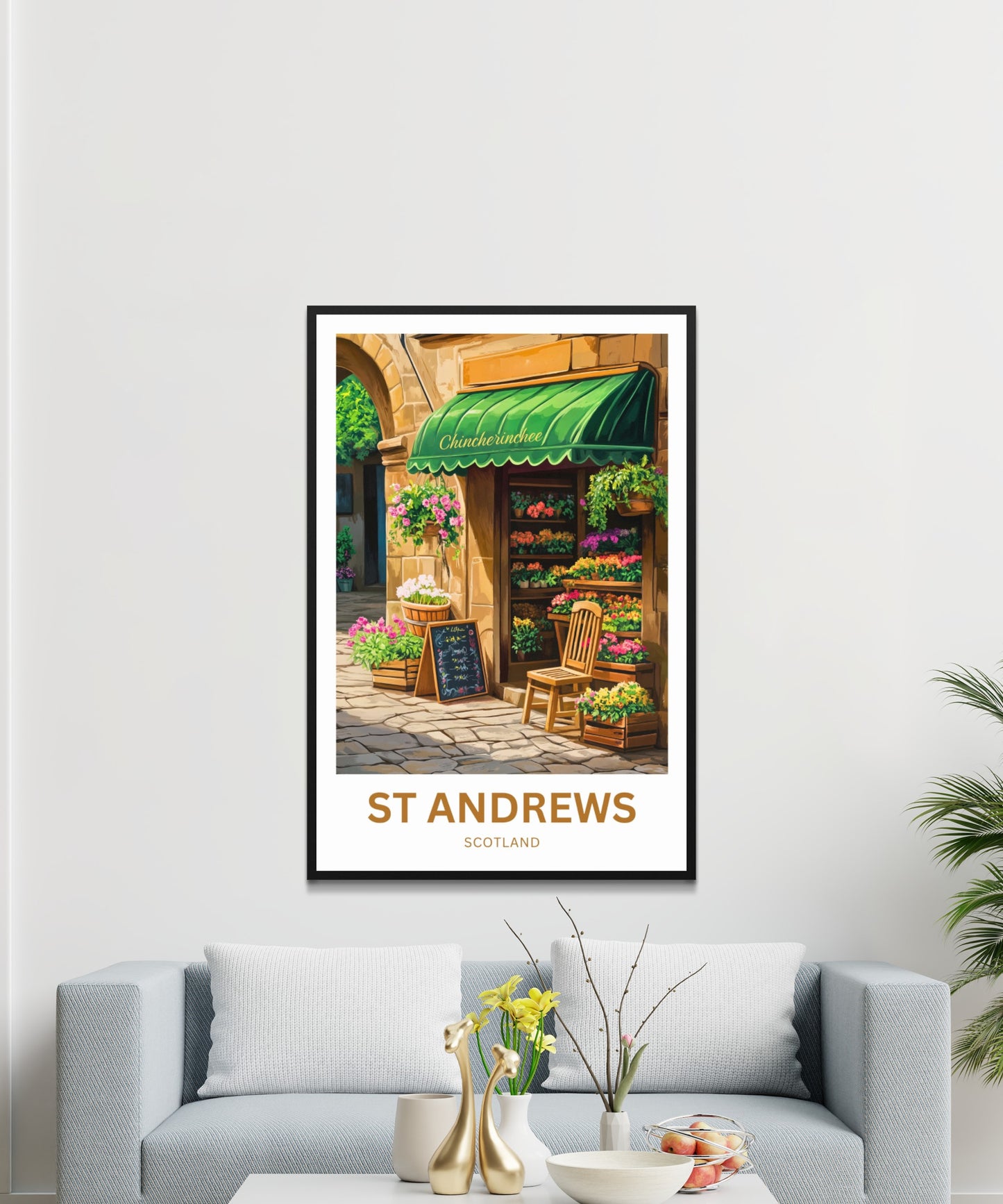 St. Andrews Travel Poster - Street Shop Scotland