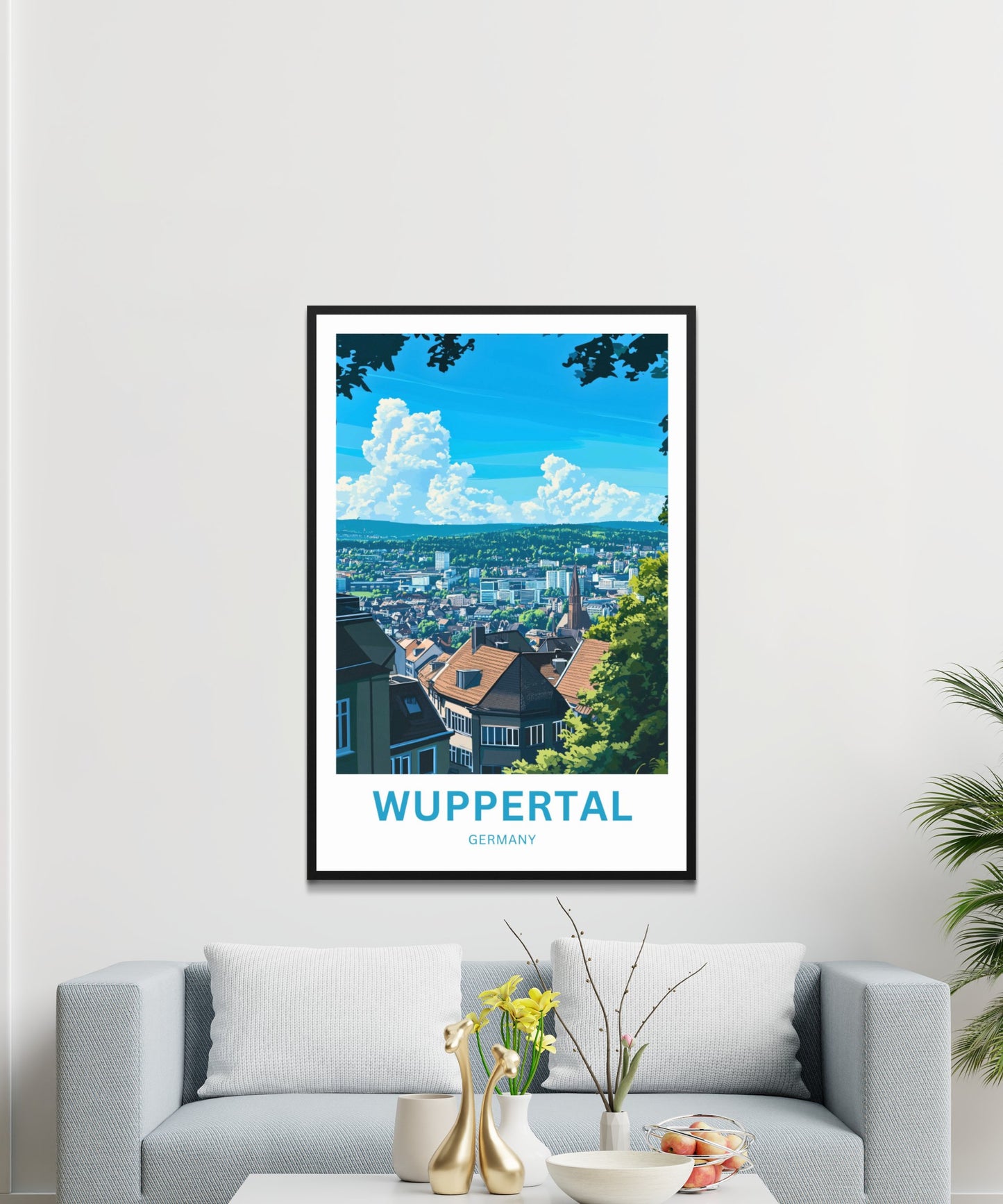 Wuppertal Travel Poster- Schwebebahn Dreams