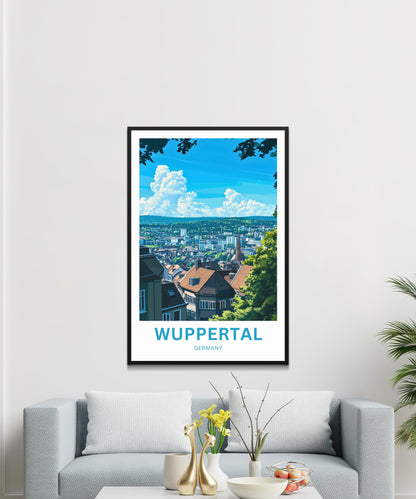 Wuppertal Travel Poster- Schwebebahn Dreams