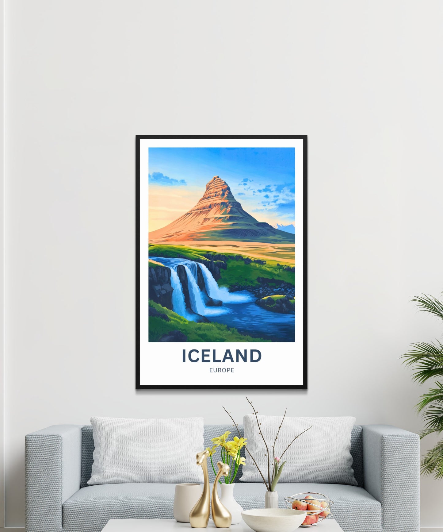 Iceland Travel Poster