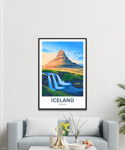 Iceland Travel Poster