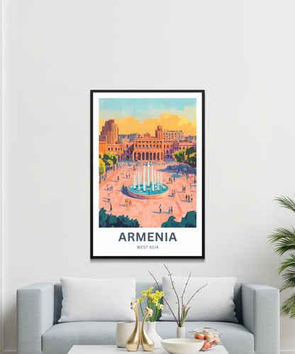 Armenia Travel Poster - Captivating Colors of the Country