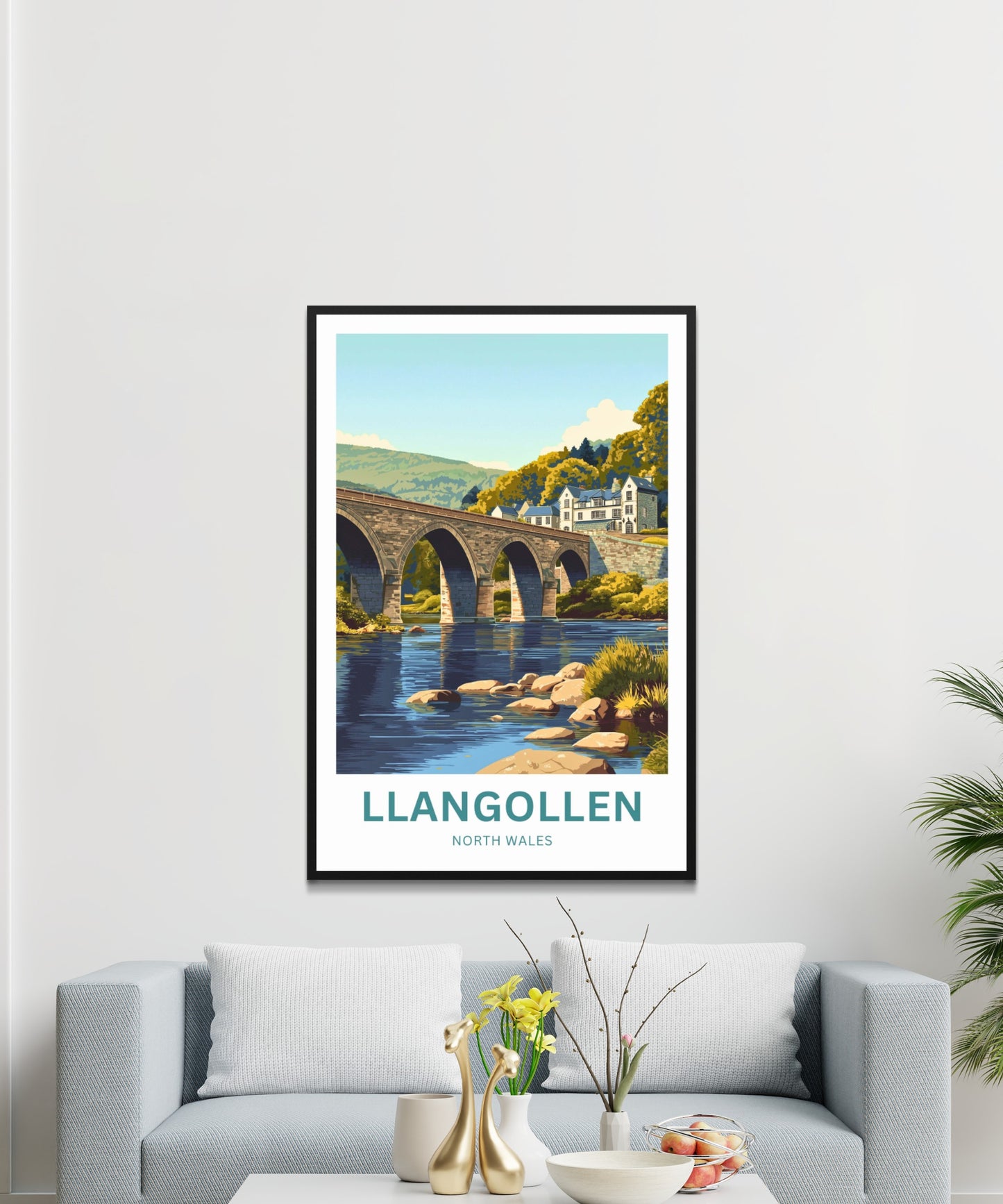 Llangollen Travel Poster - Heritage Bridge