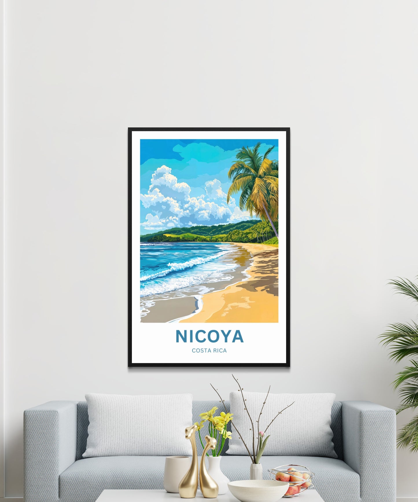 Nicoya Travel Poster  - Costa Rica Beach
