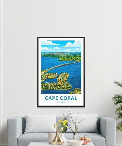 Cape Coral, Florida Travel Poster