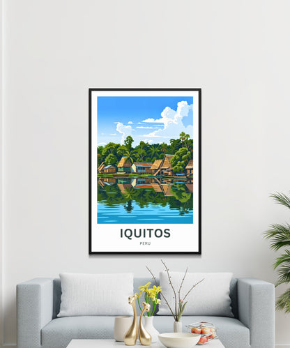 Iquitos Travel Poster - Gateway to the Amazon