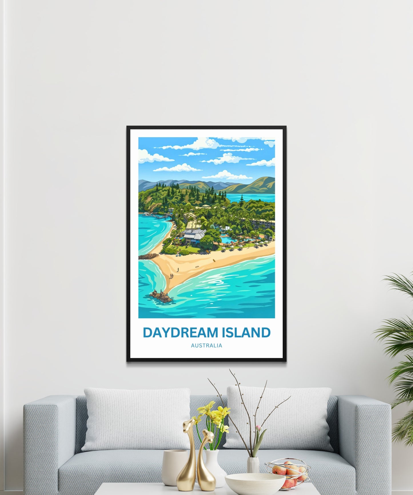 Daydream Island Travel Poster - Turquoise Waters