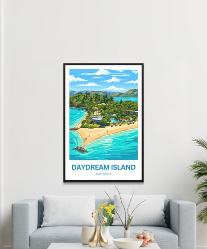 Daydream Island Travel Poster - Turquoise Waters