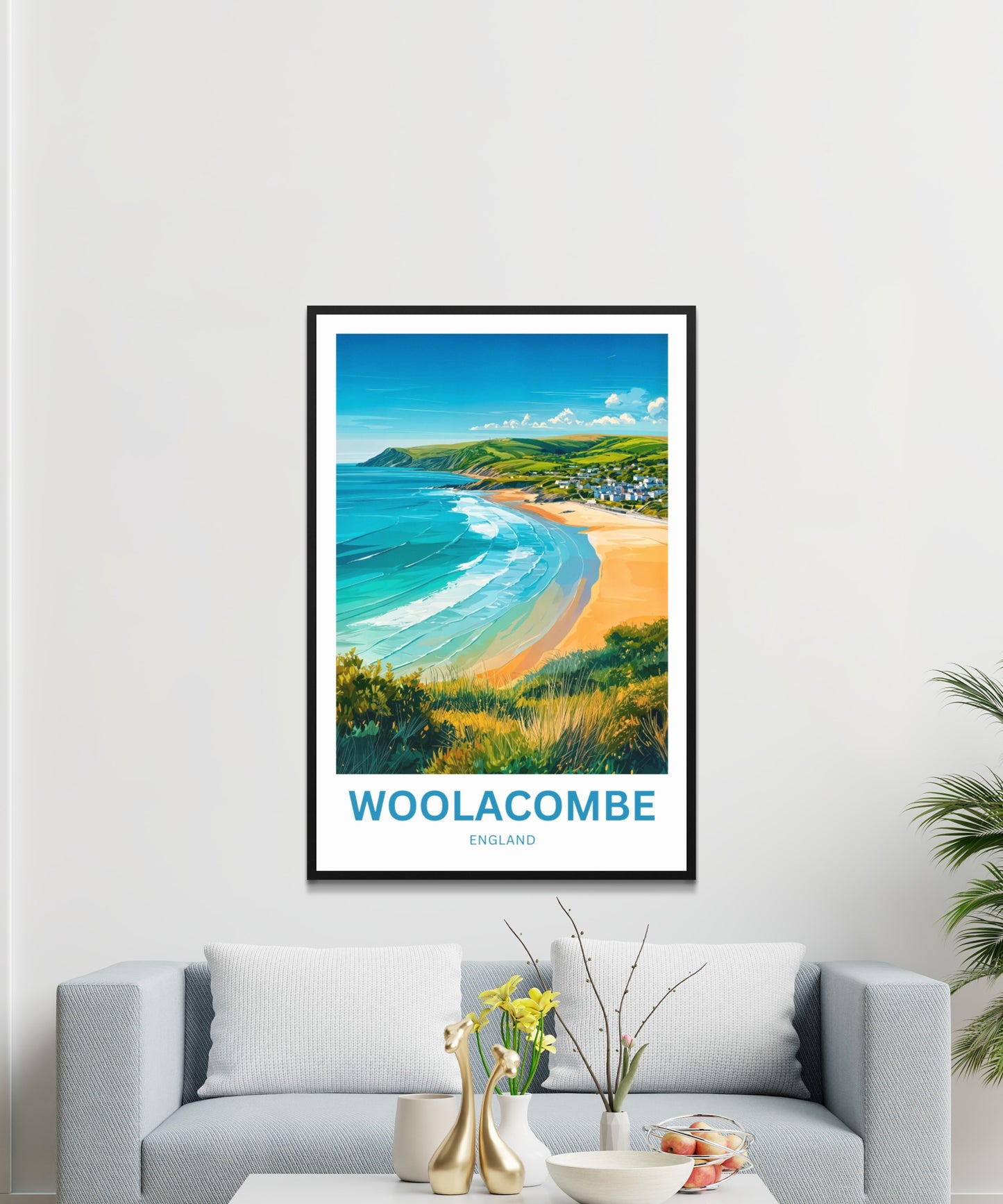 Woolacombe Travel Poster - Devon